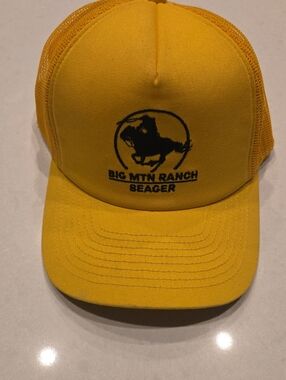 Big Mtn Ranch Seager Yellow Trucker Hat